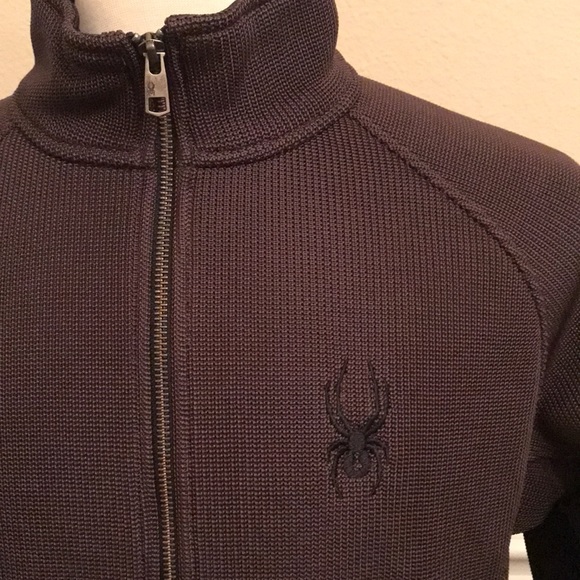 Spyder Men’s Alloy Full Zip Mid-weight Core Sweater- Peat- Med - Picture 2 of 12